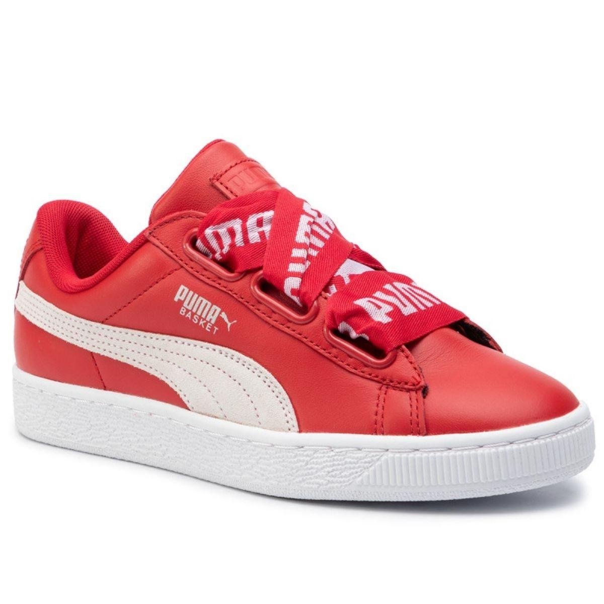 Puma basket heart store donna rosso